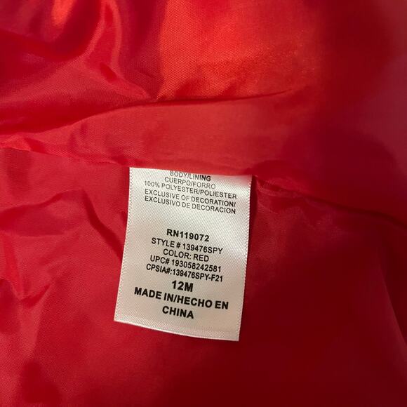 Marvel Baby Fleece Spiderman Hoodie in Red Size 12 Months - Picture 8 of 8